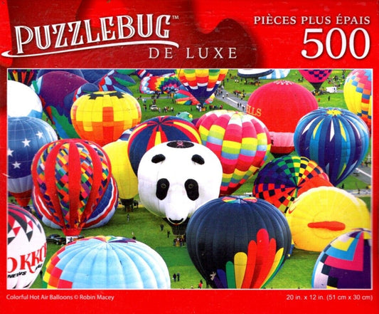 Colorful Air Balloons - 500 Pieces Deluxe Jigsaw Puzzle