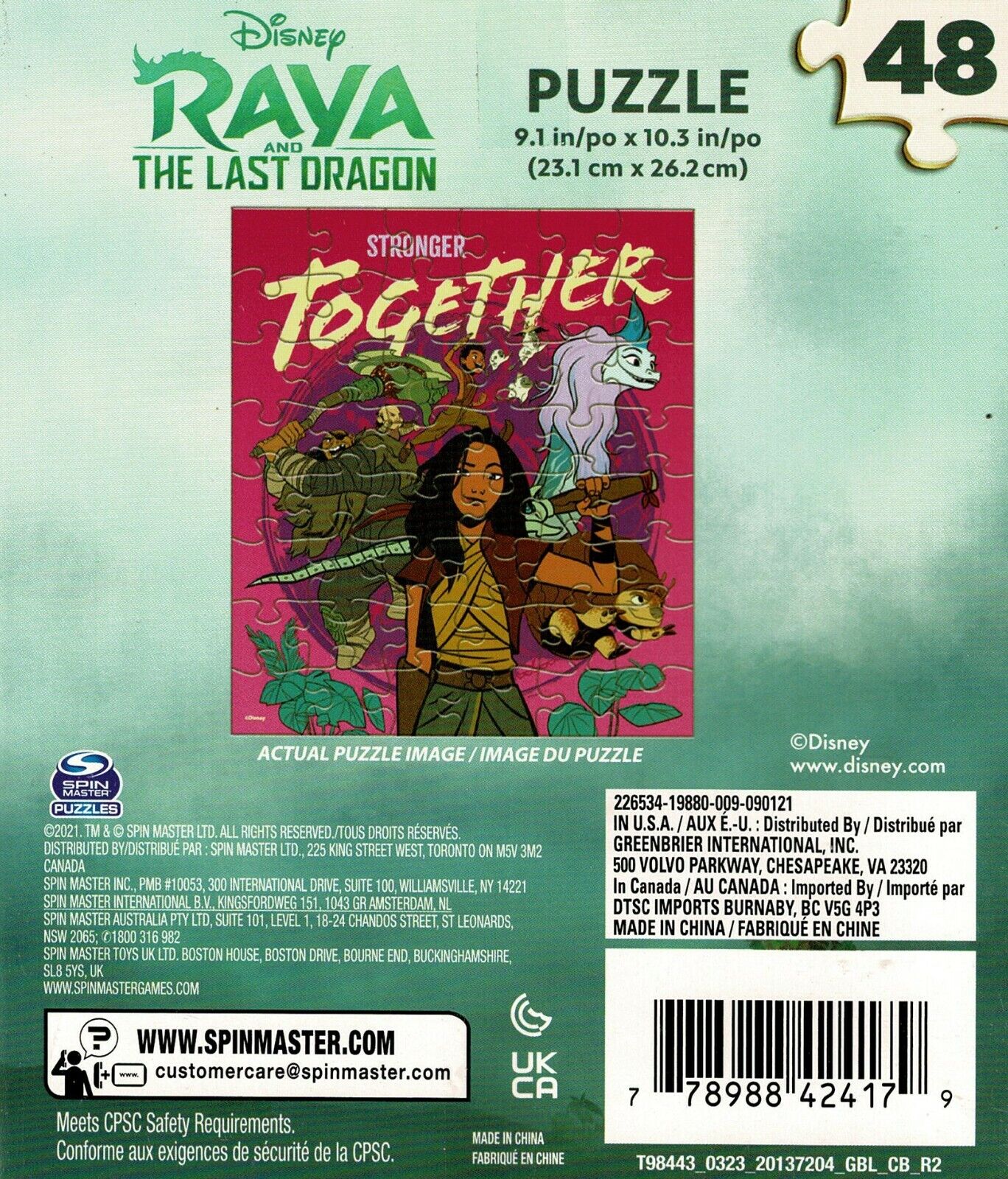 Disney Raya and The Last Dragon - 48 Pieces Jigsaw Puzzle