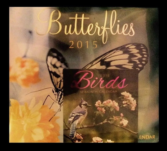 Butterflies, 2015 Calendar with miniature Birds calendar