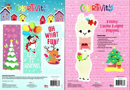 Christmas Holiday - Coloring Book ~ Fleece Navidad & Jingle All The Way