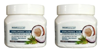Global Beauty Hyaluronic Acid Hydrating Body Butter – Coconut & Tea Tree