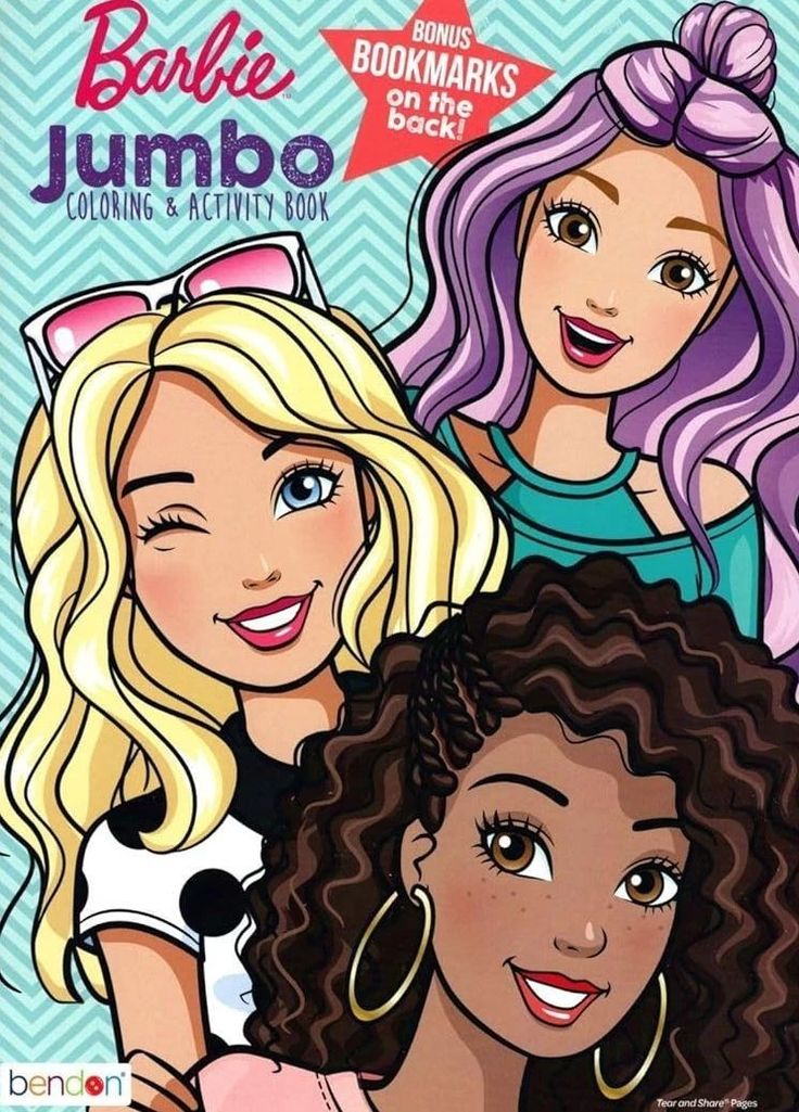 Barbie - Jumbo Coloring & Activity Book (Set of 2 Books)