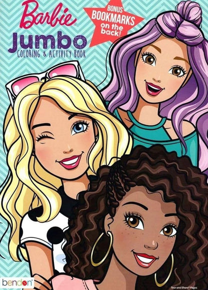 Barbie - Jumbo Coloring & Activity Book (Set of 2 Books)