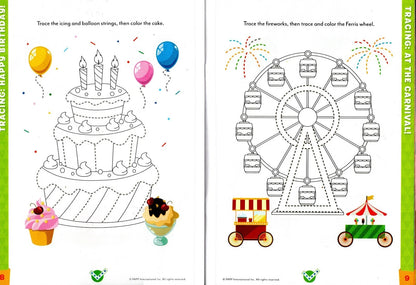 Beaver Pre-School Educational Workbooks - Phonics, Printing, Skills, Math (Set)