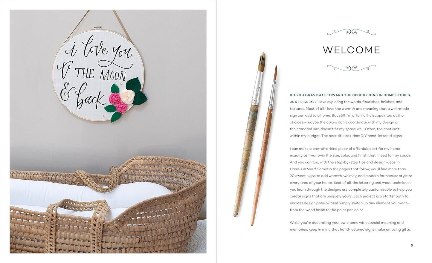 Hand-Lettered Home: DIY Wood Signs for Farmhouse Decor Hardcover Book