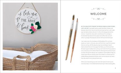 Hand-Lettered Home: DIY Wood Signs for Farmhouse Decor Hardcover Book