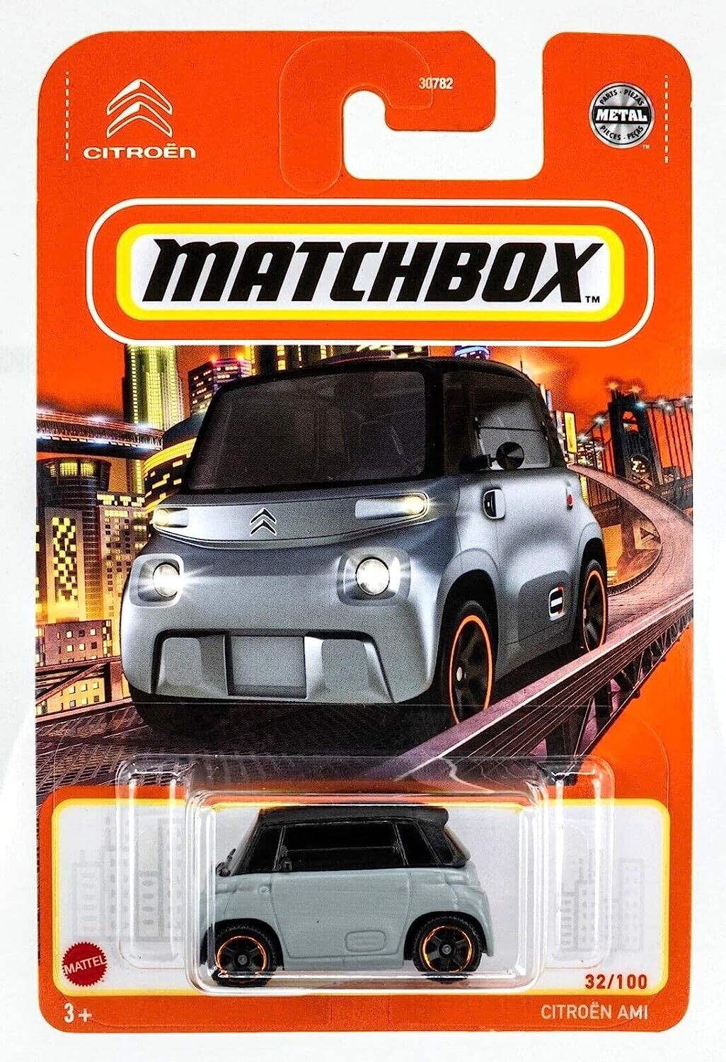 Matchbox Citroen Ami Metal Pieces Grey 32/100 Special Edition%100 Electric