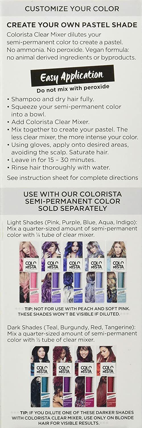 L'Oréal Paris Colorista Semi-Permanent Hair Color for Light Bleached or Blondes