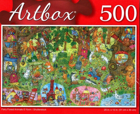 Fairy Forest Animals - 500 Pieces Jigsaw Puzzle