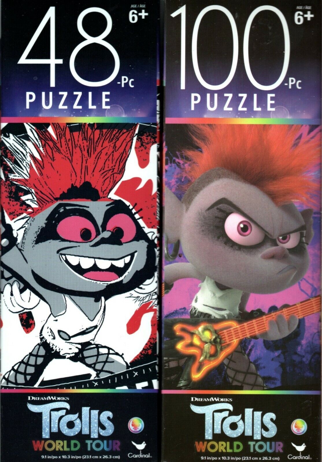 DreamWorks Trolls - 48 -100 Pieces Jigsaw Puzzle - (Set of 2)