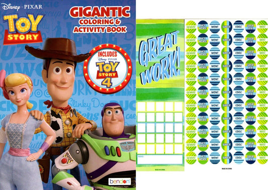 Toy Story - Gigantic Coloring & Activity Book + Award Stickers and Charts 192 Pg