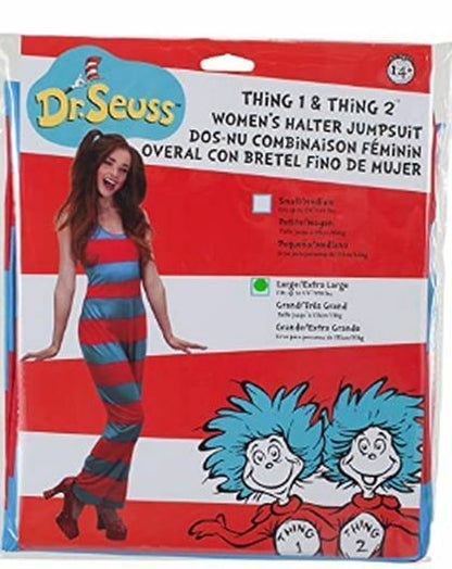 Dr. Seuss Cat in The Hat Costume Halloween (L/XL) Redblue