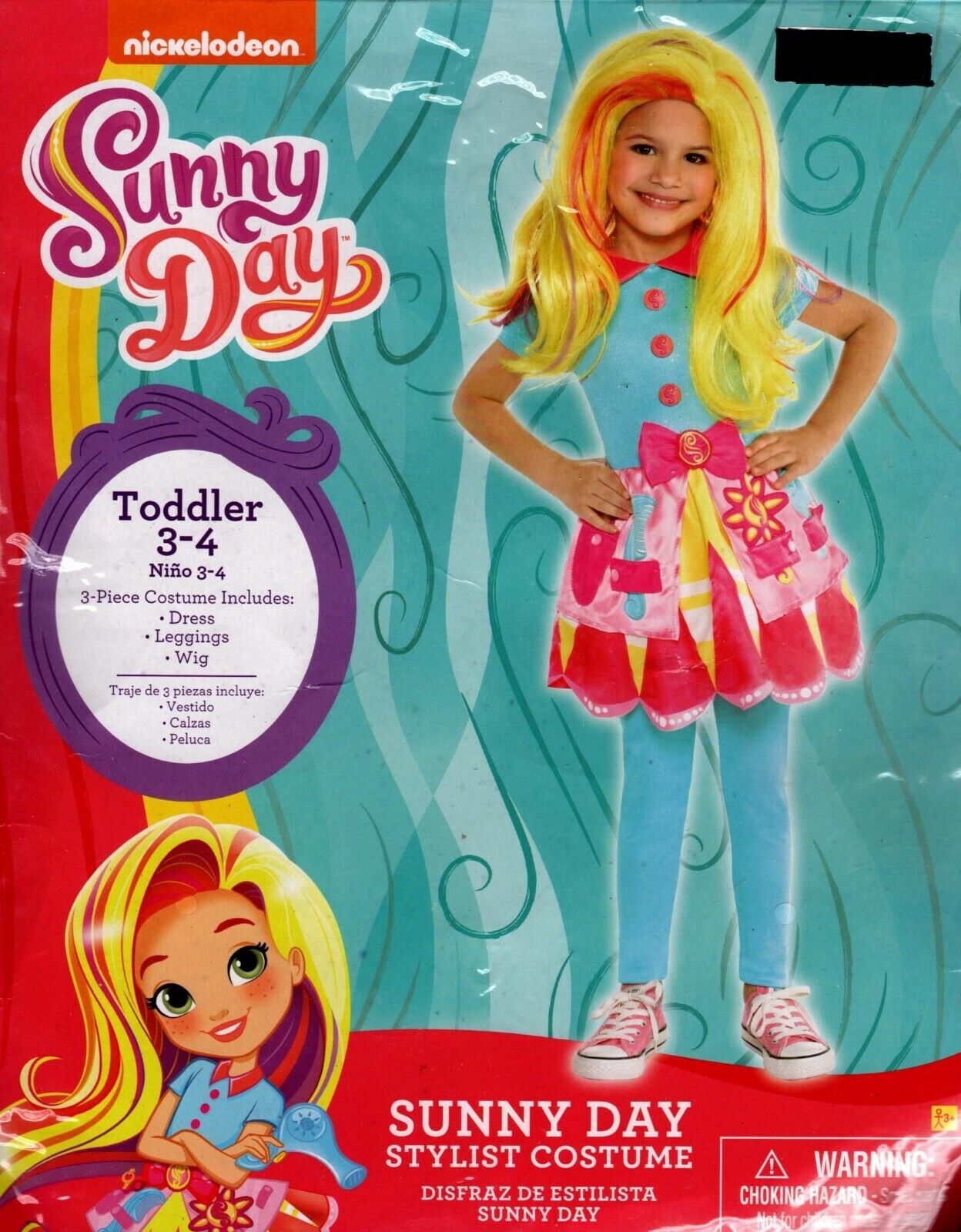 Nickelodeon Sunny Day stylist costume Halloween Toddler 3-4