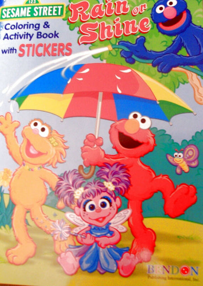 Rain or Shine Sesame Street Coloring & Activity Book with Stickers