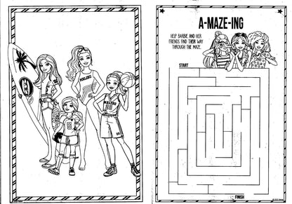Barbie - Jumbo Coloring & Activity Book (Set of 2 Books)