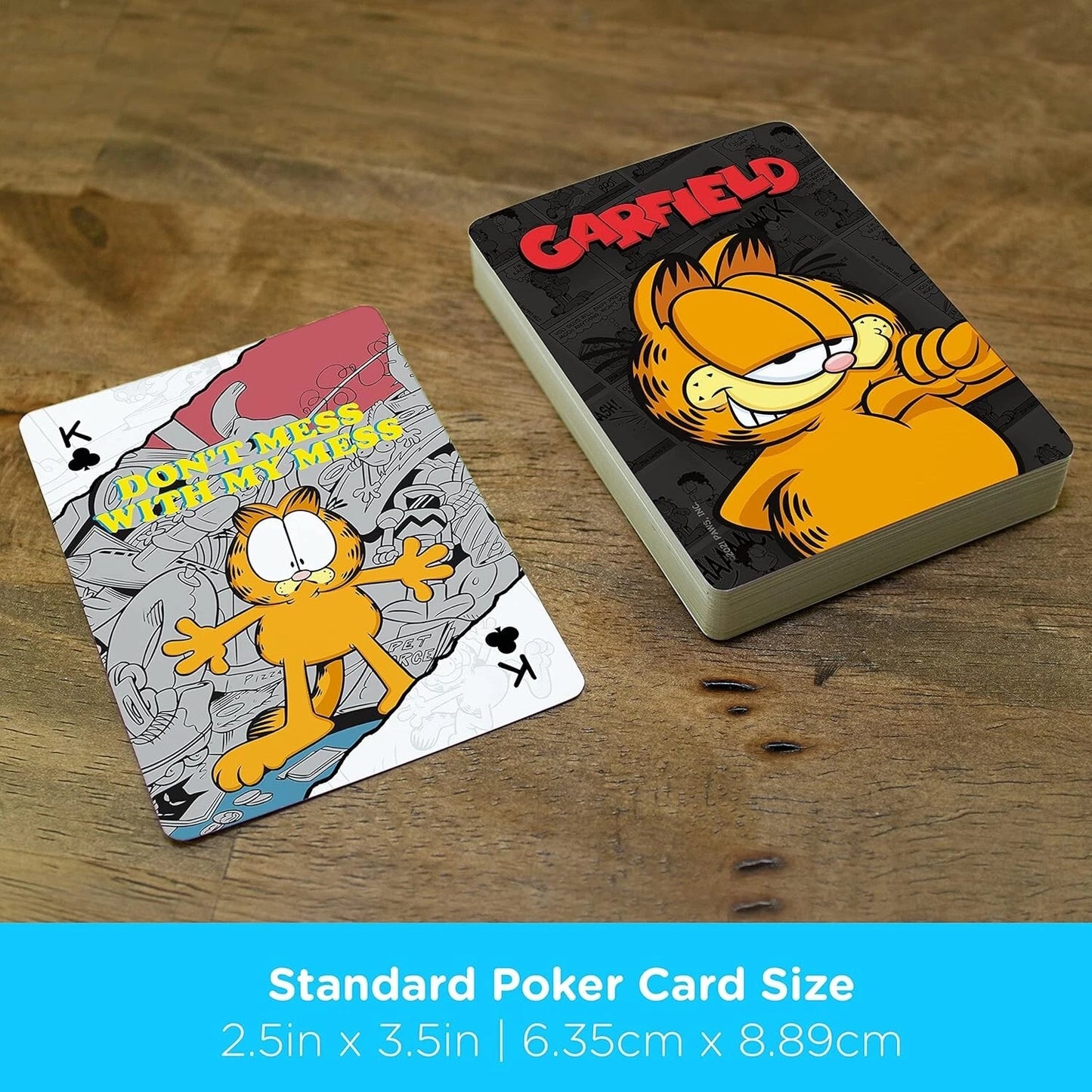 AQUARIUS Peanuts & Garfield - Playing Cards (Set of 2)