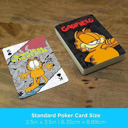 AQUARIUS Peanuts & Garfield - Playing Cards (Set of 2)