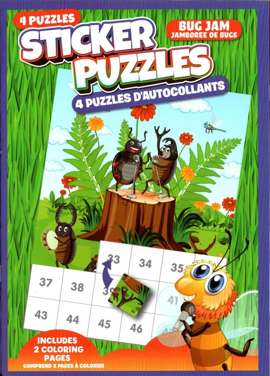 Activity Books for Kids: Sticker Puzzles 2025 - Bug Jam