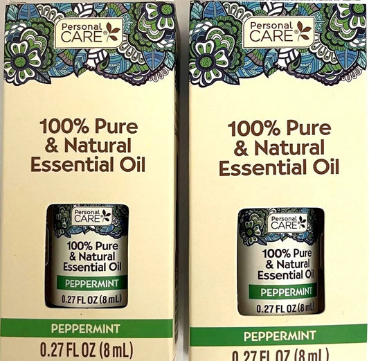 100% All Natural Peppermint Essential Oil, (Pack of 2)