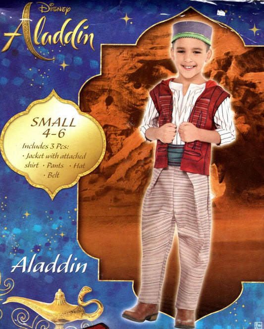 Disney Aladdin Halloween Costume Kids Small 4-6