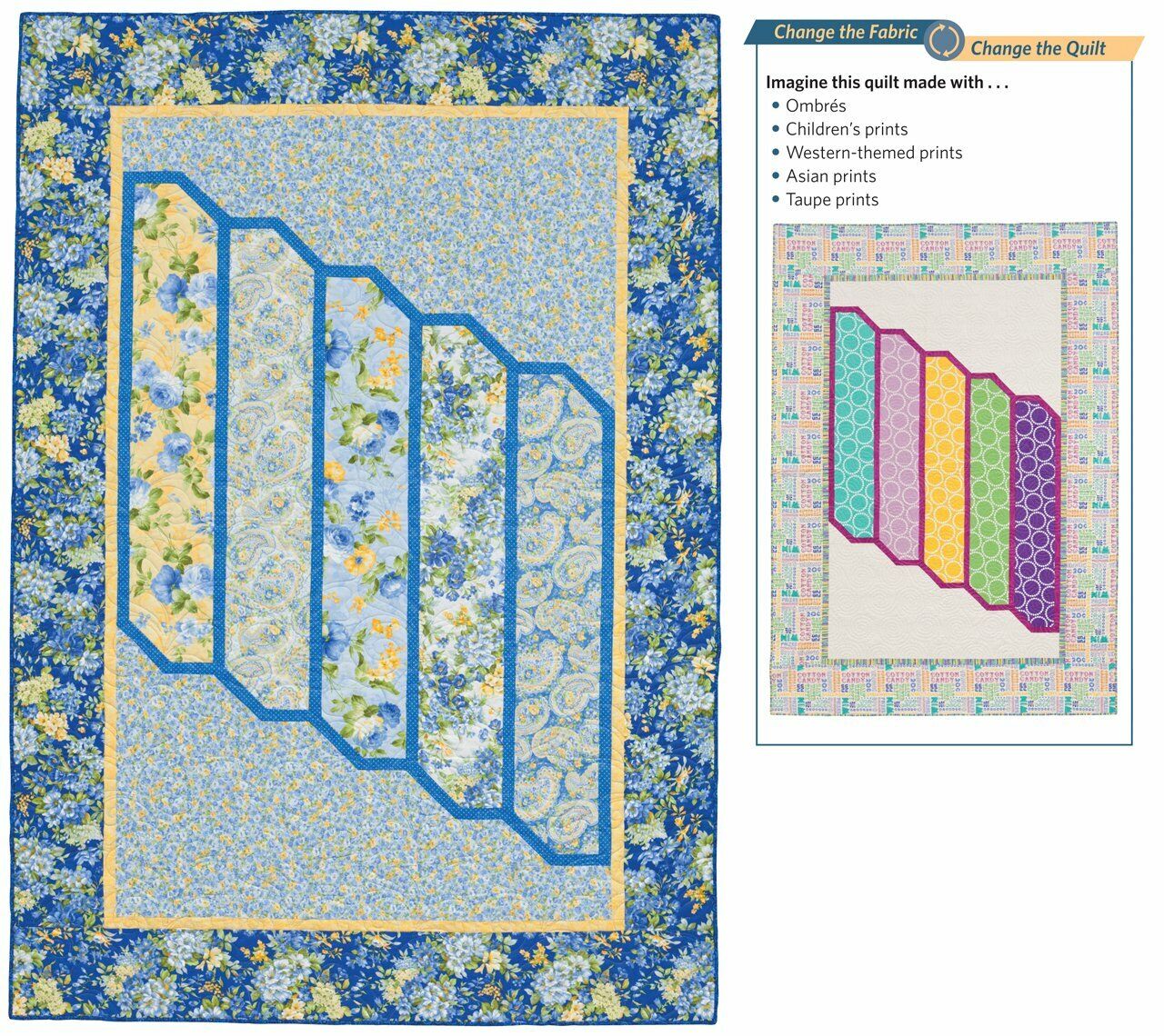 Fabric Play: Change the Fabric, Change the Quilt Paperback Book