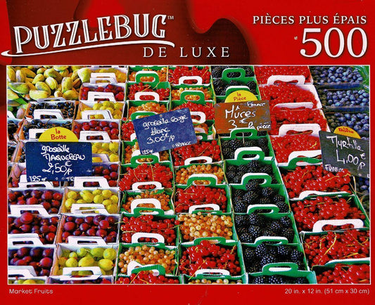 Market Fruits - 500 Pieces Deluxe Jigsaw Puzzle