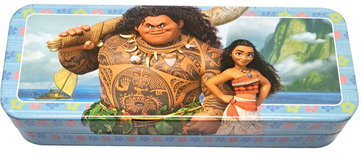 Disney Moana - Metal Tin Case Pencil Box Storage
