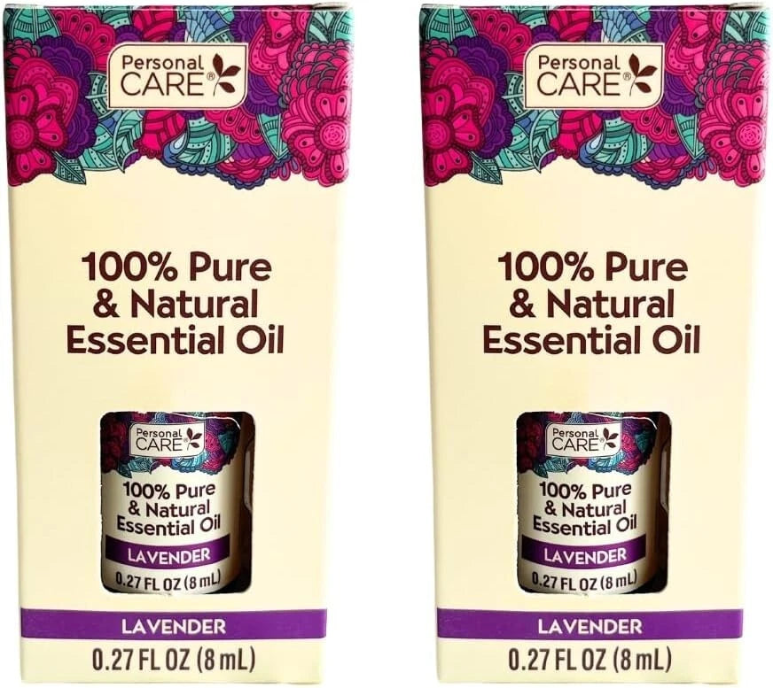 Personal Care Pure Lavender Essential Oil, 0.27 Fl Oz (2 Count)