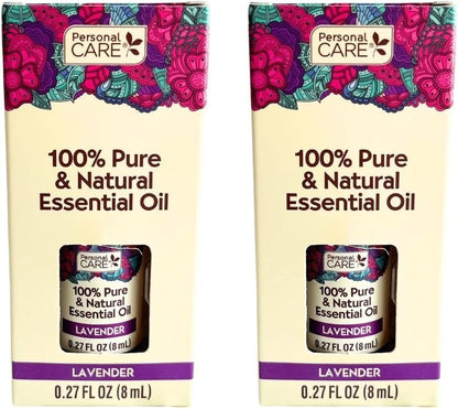 Personal Care Pure Lavender Essential Oil, 0.27 Fl Oz (2 Count)