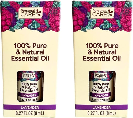 Personal Care Pure Lavender Essential Oil, 0.27 Fl Oz (2 Count)
