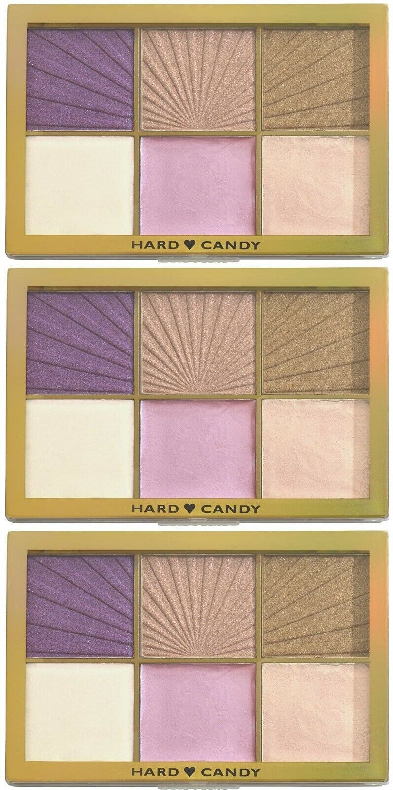 Hard Candy Just Glow Highlighting Palette (1382 - Struck by Light) (Set of 3)