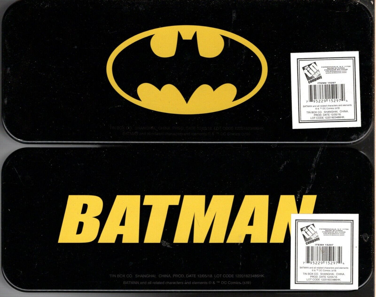 Batman - Metal Tin Case Pencil Box Storage (Set of 2)