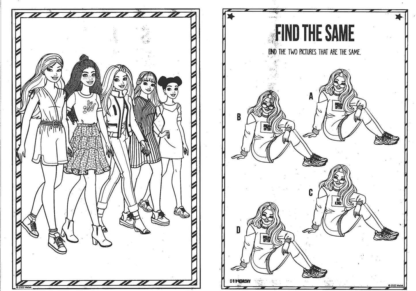 Barbie - Jumbo Coloring & Activity Book (Set of 2 Books)