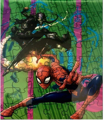 Cardinal Marvel Spiderman Puzzles (Set of 2) Travel 48 Jigsaw Puzzles