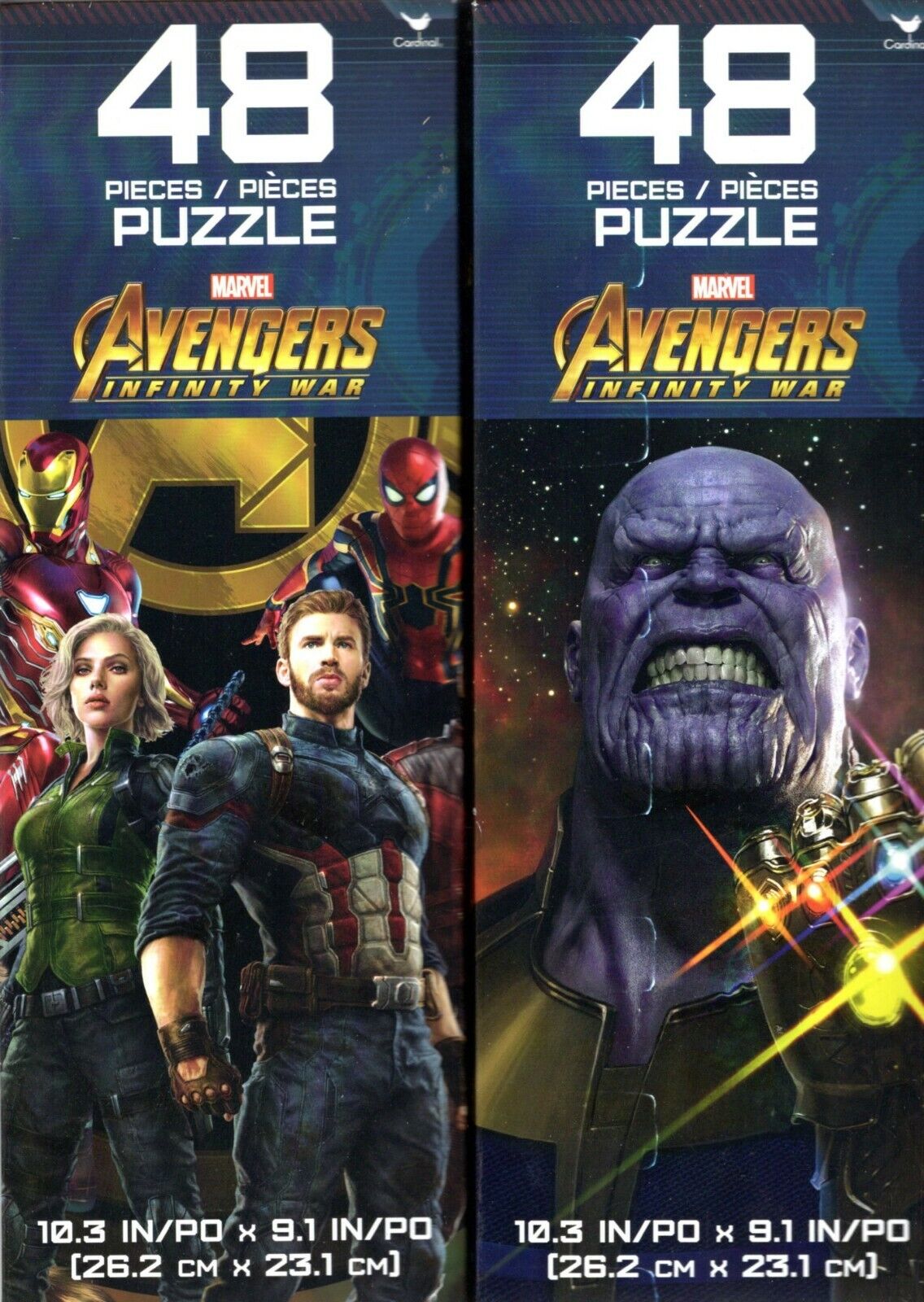 Marvel Avengers Infinity War - 48 Pieces Jigsaw Puzzle - v10 (set of 2)