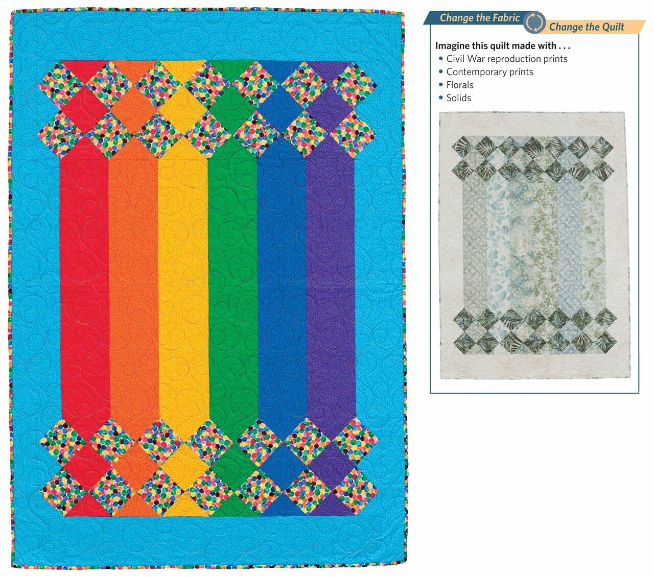 Fabric Play: Change the Fabric, Change the Quilt Paperback Book
