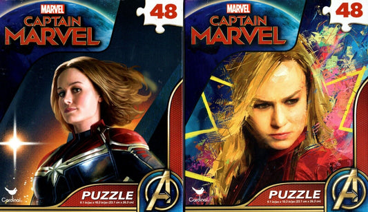 Marvel Captain Marvel - 48 Pieces Jigsaw Puzzle - v1 (Set of 2)