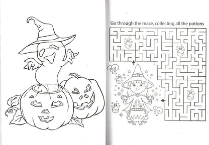 Happy Halloween - Halloween Coloring & Activity Book (Set of 2 Books)