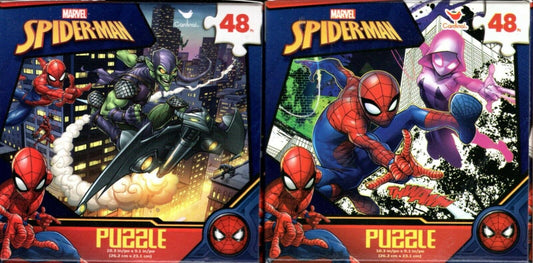 Marvel Spider-Man - 48 Pieces Jigsaw Puzzle (Set of 2)