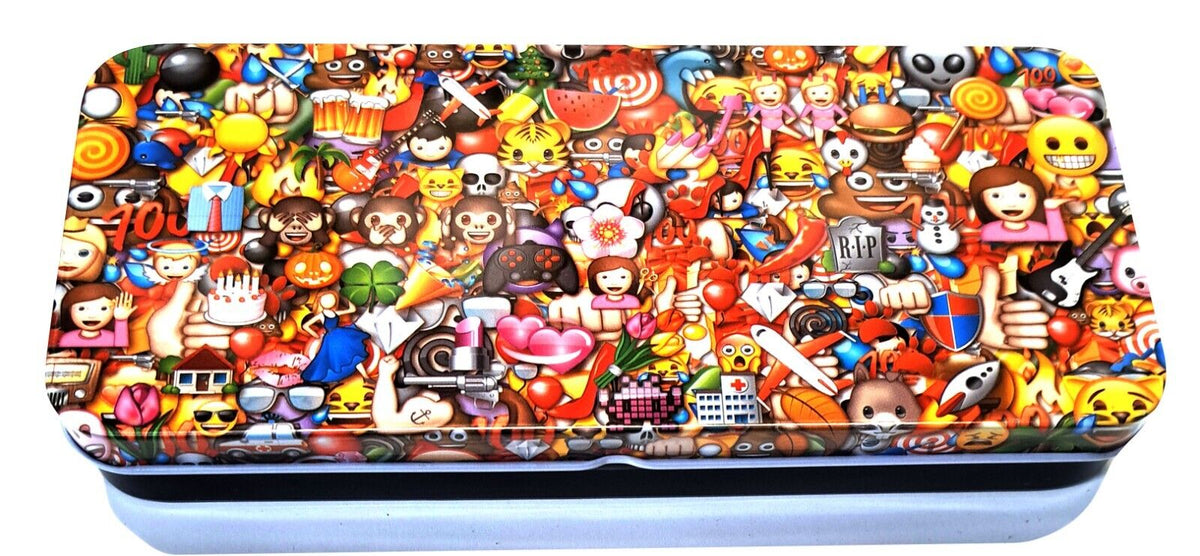 Emoji - Metal Tin Case Pencil Box Storage