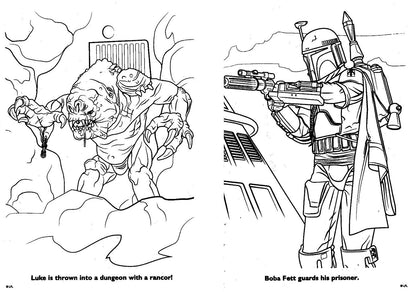Star Wars - Coloring & Activity Book + Award Stickers 192 Pages (Set of 3 Books)