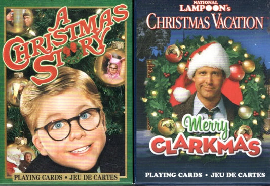 A CHRISTMAS STORY, CHRISTMAS VACATION PLAYING CARD DECKS (Set of 2)