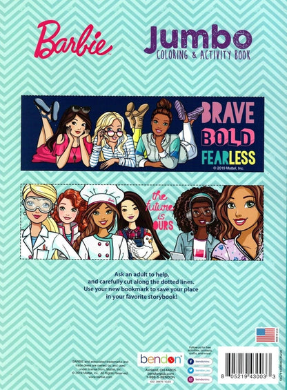 Barbie - Jumbo Coloring & Activity Book (Set of 2 Books)