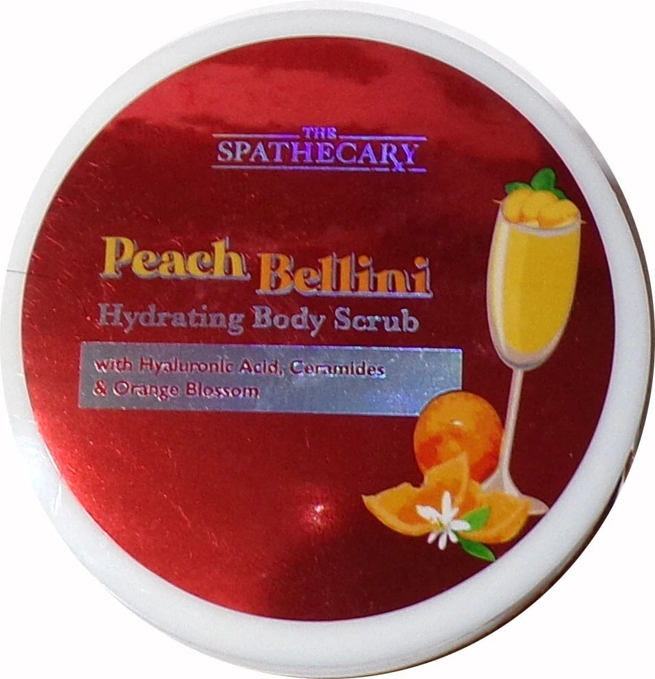The Spathecary Peach Bellini Hydrating Body Scrub 6oz/170g (Set of 3)