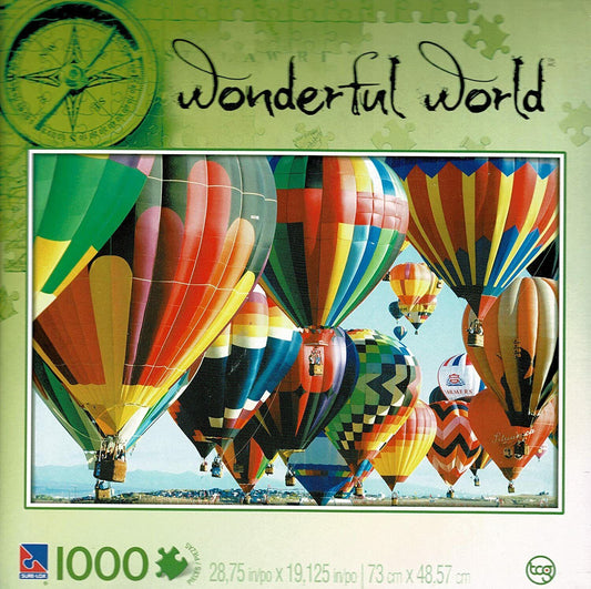 Wonderful World International Balloon Fiesta - 1000 Pieces Jigsaw Puzzle