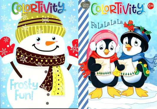 Colortivity - Christmas Holiday - Coloring Book ~ Frosty Fun! & FA-La-La-La Set
