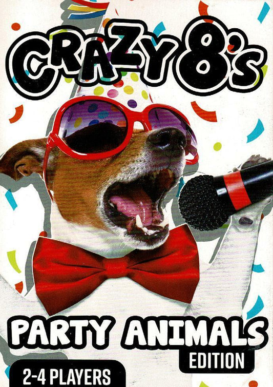 Anker Play Crazy 8`s Party Animals - Classic Cards Game Includes 40 Cards