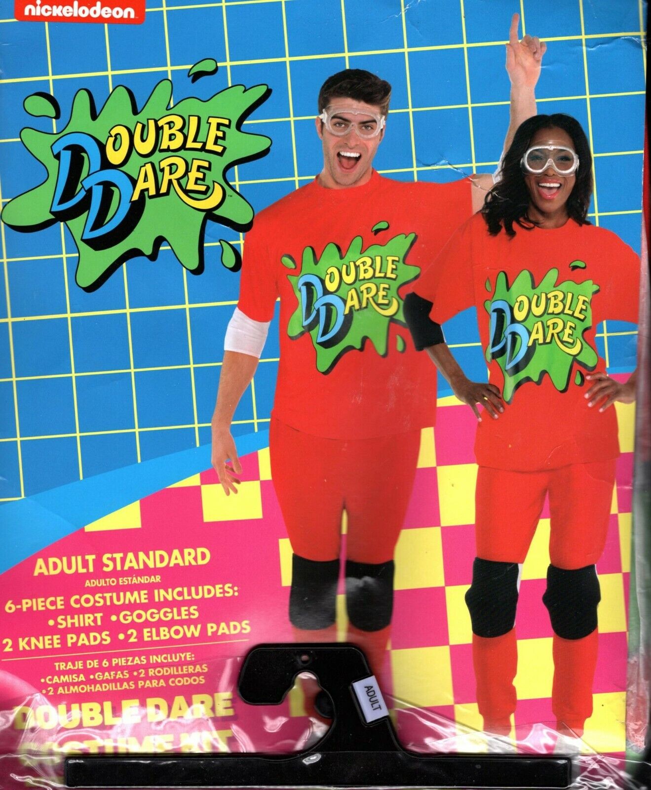Nickelodeon Red Double Dare Halloween Costume Accessory Kit for Adults Standard