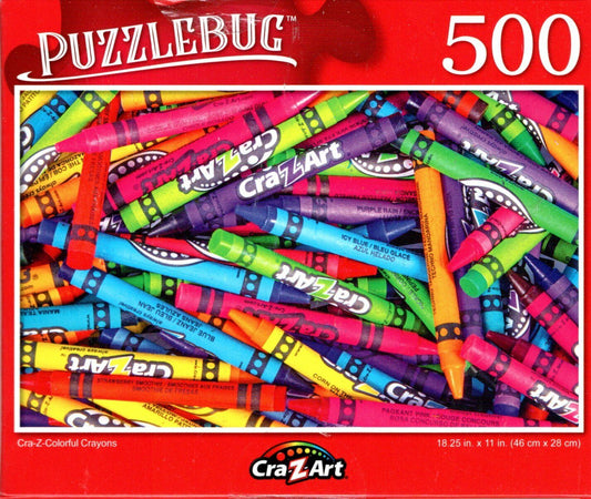 Colorful Crayons - 500 Pieces Jigsaw Puzzle