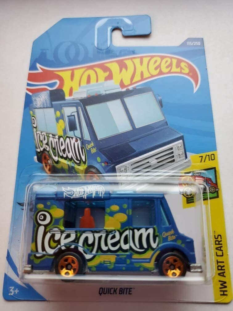 Hot Wheels 2020 Hw Art Cars Quick Bit, Blue 115/250